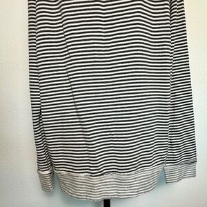 Tart Black and White Striped Sweatshirt
